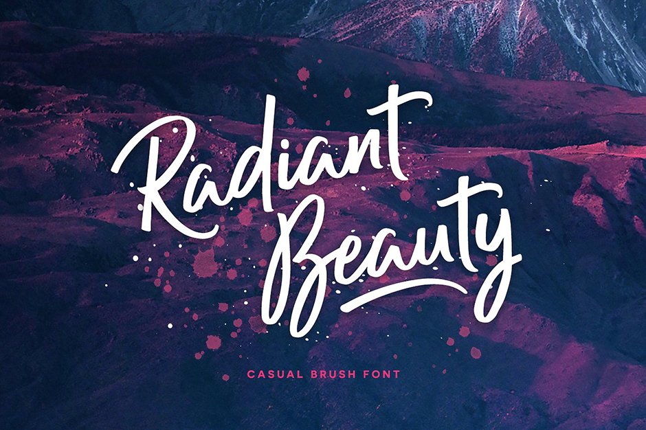 Radiant Beauty Casual Brush Font