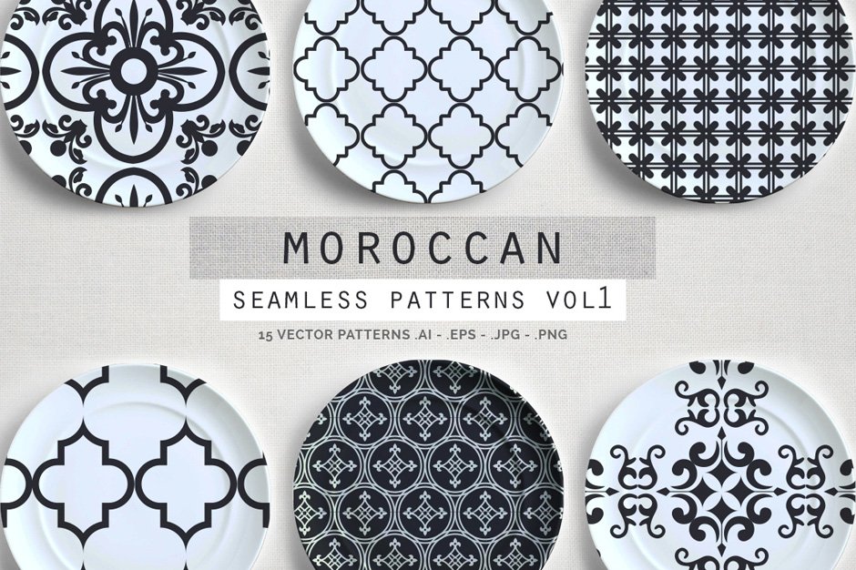 Seamless Moroccan Patterns Vol. 1