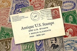 Antique US Stamp Graphics
