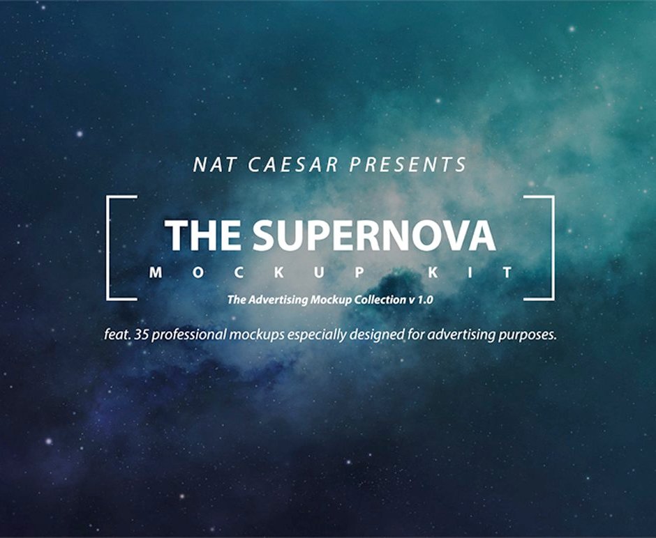 The Supernova Professional Mockups Kit