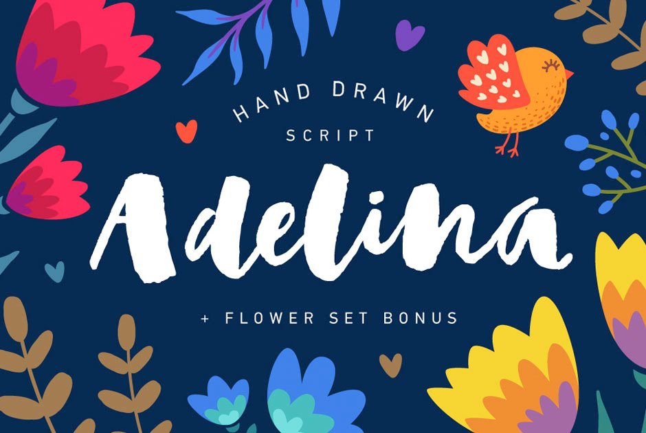 Adelina Calligraphy Script
