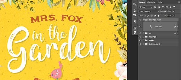 Mrs. Fox in the Garden