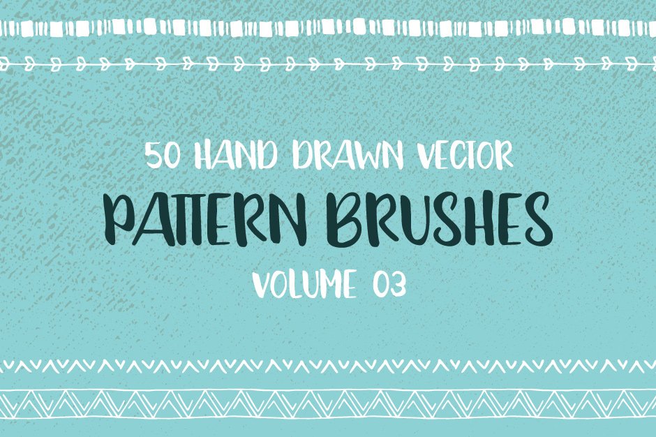 Hand Drawn Pattern Brushes Vol. 03