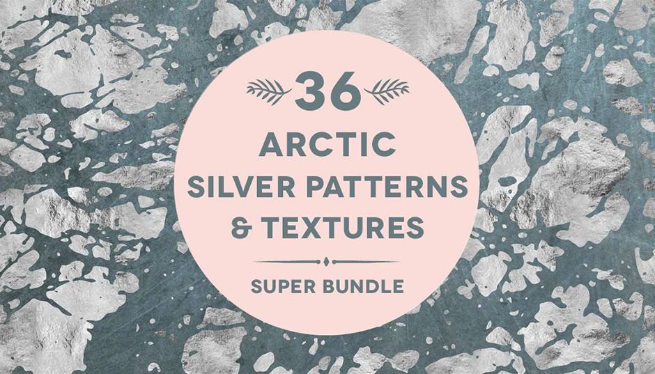 36 Arctic Silver Textures