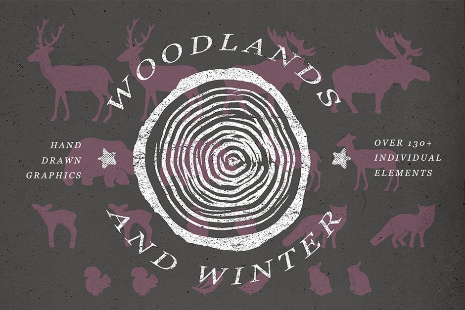 Winter Woodlands Illustrations