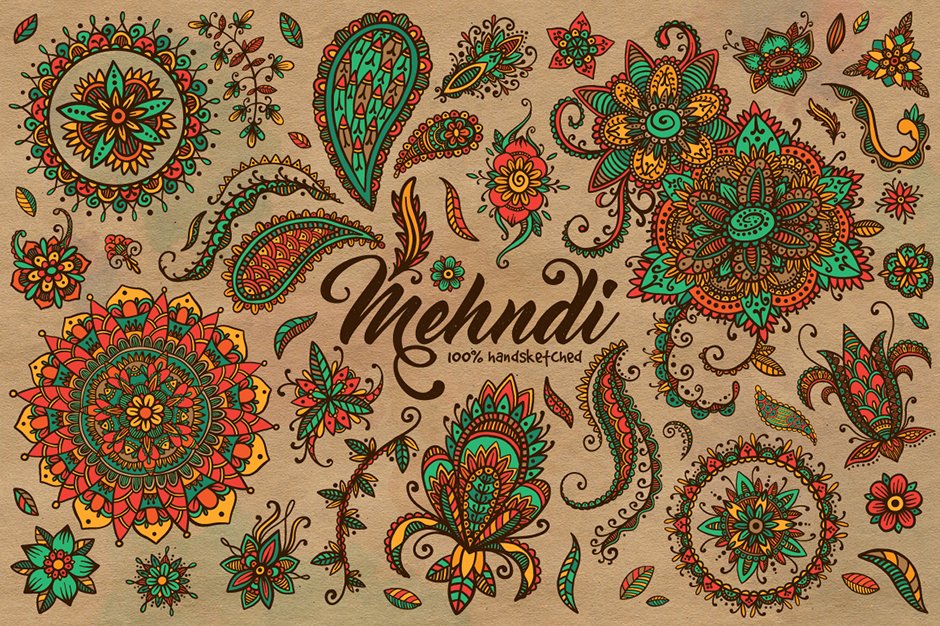 Mehndi Henna Elements, Summer Collection