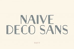 Naive Deco Sans Font Pack
