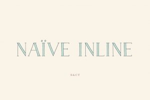 Naive Inline Handwritten Serif Font Pack