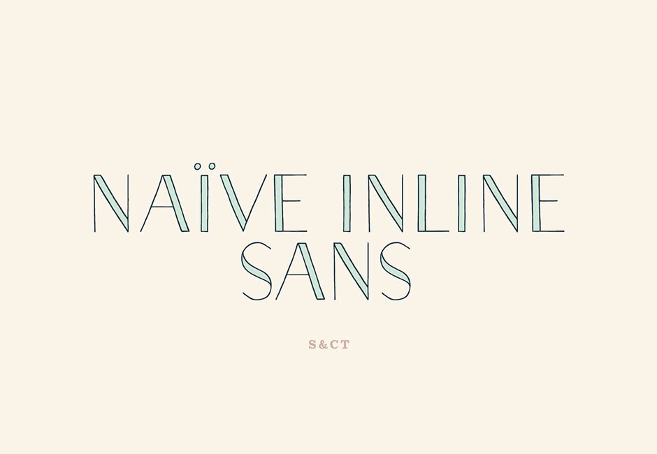 Naive Inline Sans Font Pack