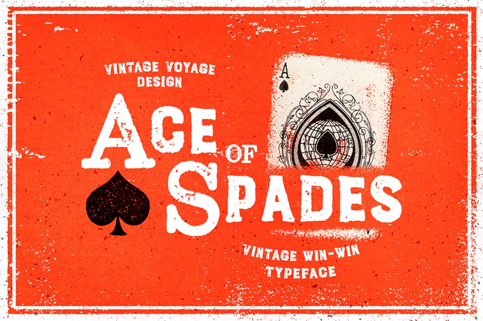 Ace of Spades Serif And Sans Typeface