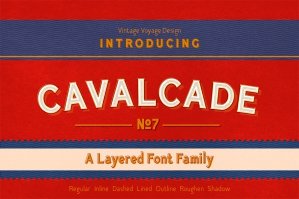 Free: Cavalcade Layered Font
