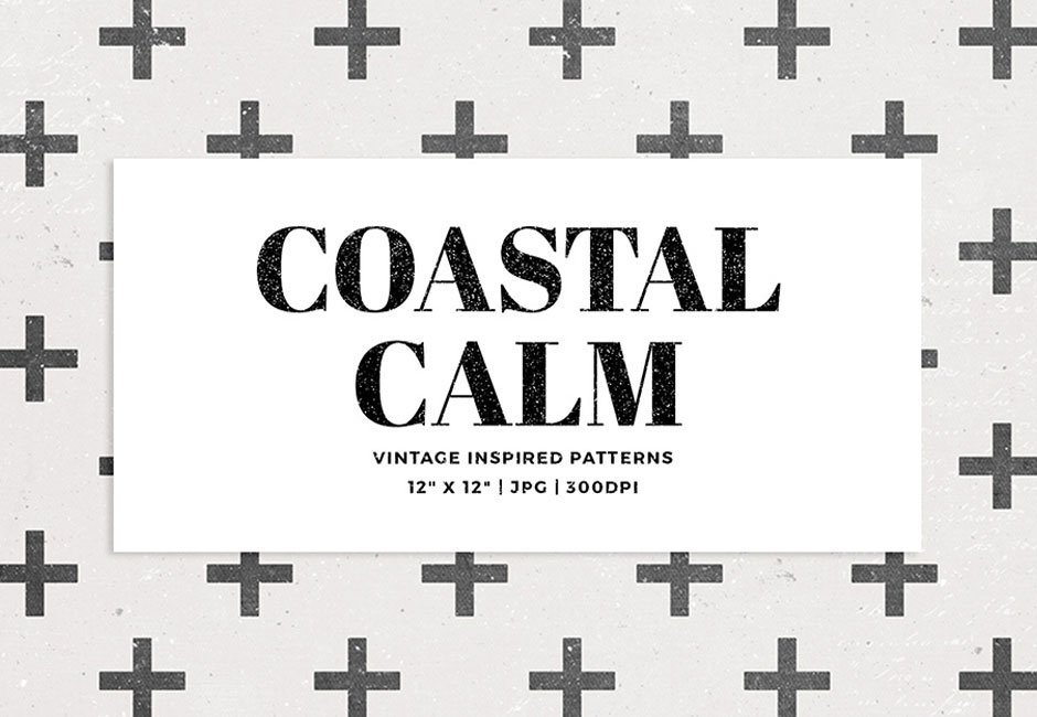 Coastal Calm Digital Papers
