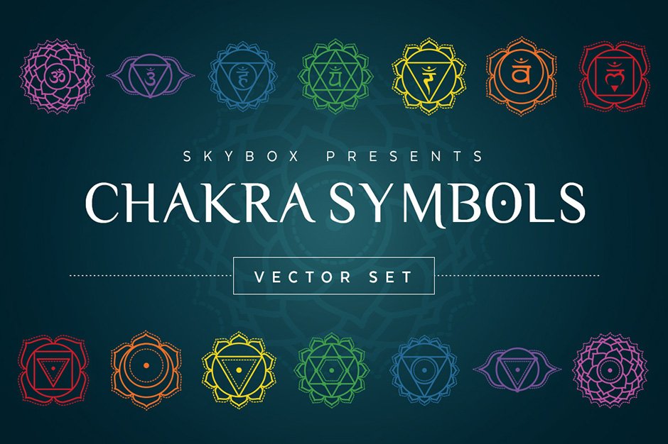 Chakra Symbols Vector 3