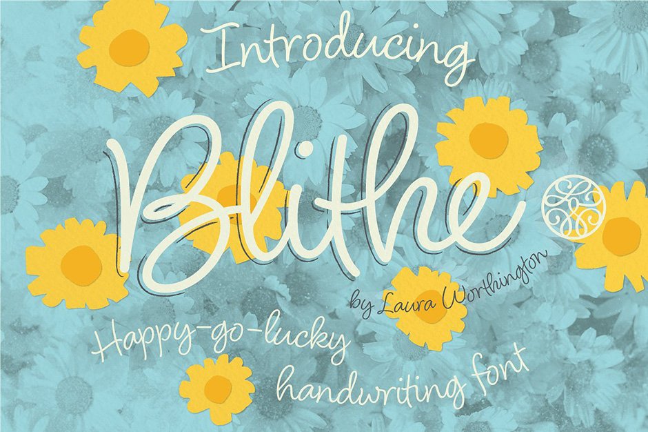Blithe Handwriting Font
