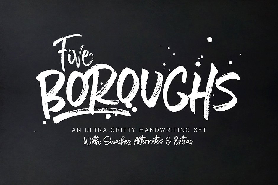 Five Boroughs Brush Font Family