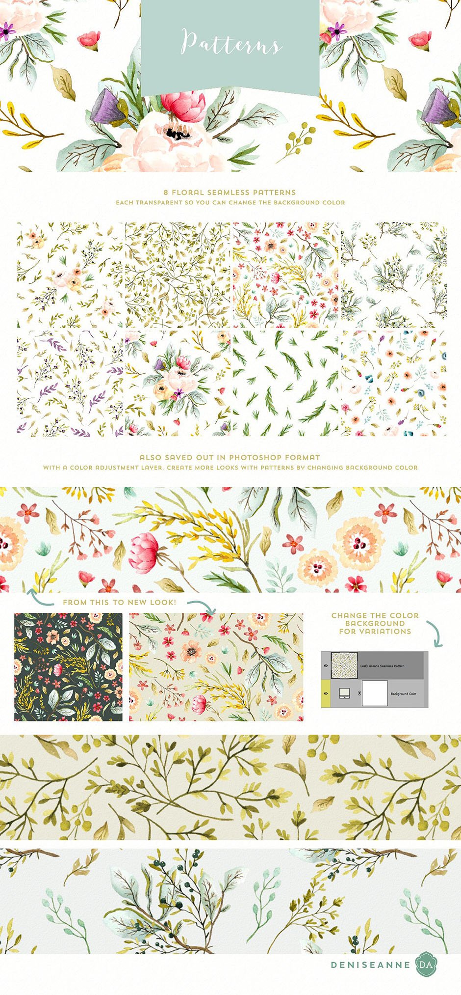 Mountainside Meadows Wildflowers: Floral Illustrations