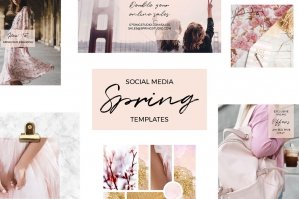 Spring Social Media Templates