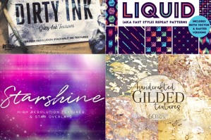 The Vibrant Textures, Patterns and Backgrounds Bundle