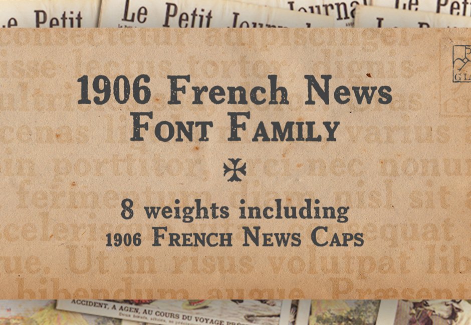 vintage news font