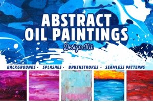 Abstract Oil Painting Design Kit