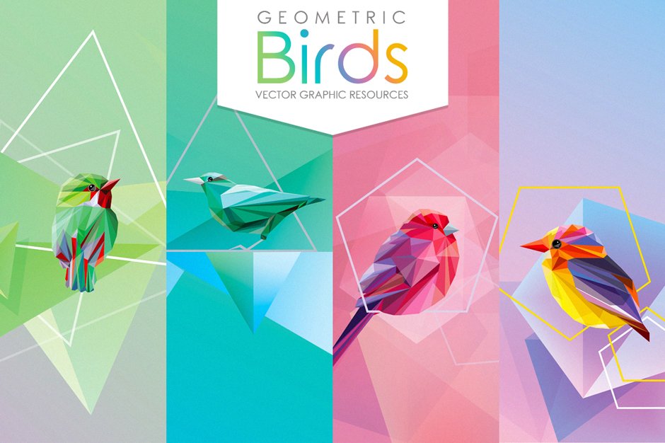 Geometric Birds Collection