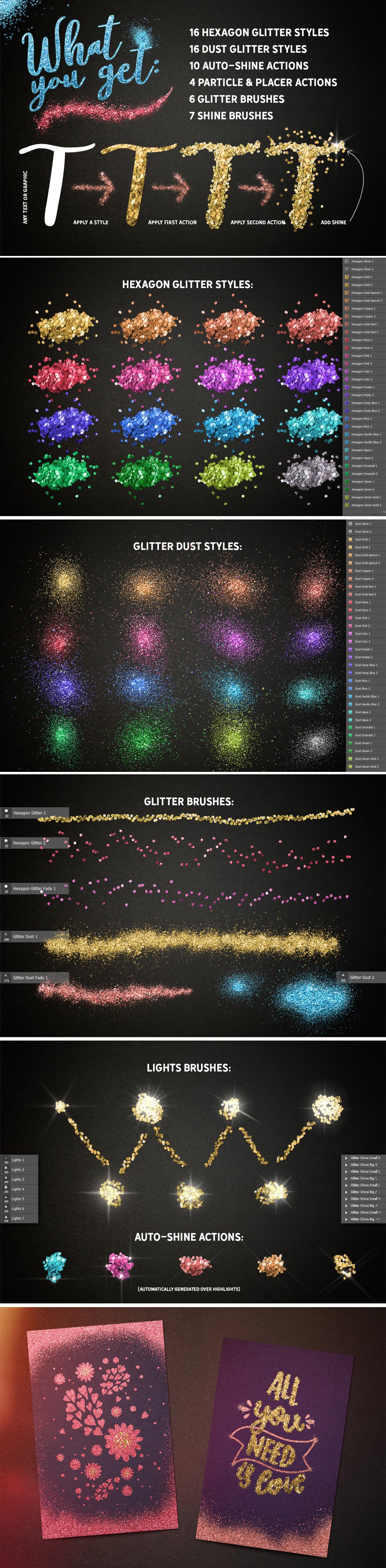 Glitter Effect Photoshop Toolkit