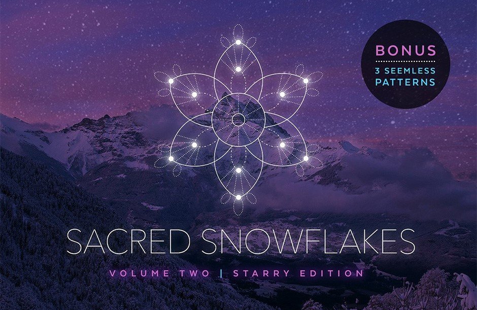 Sacred Snowflakes Vector Set Vol. 2