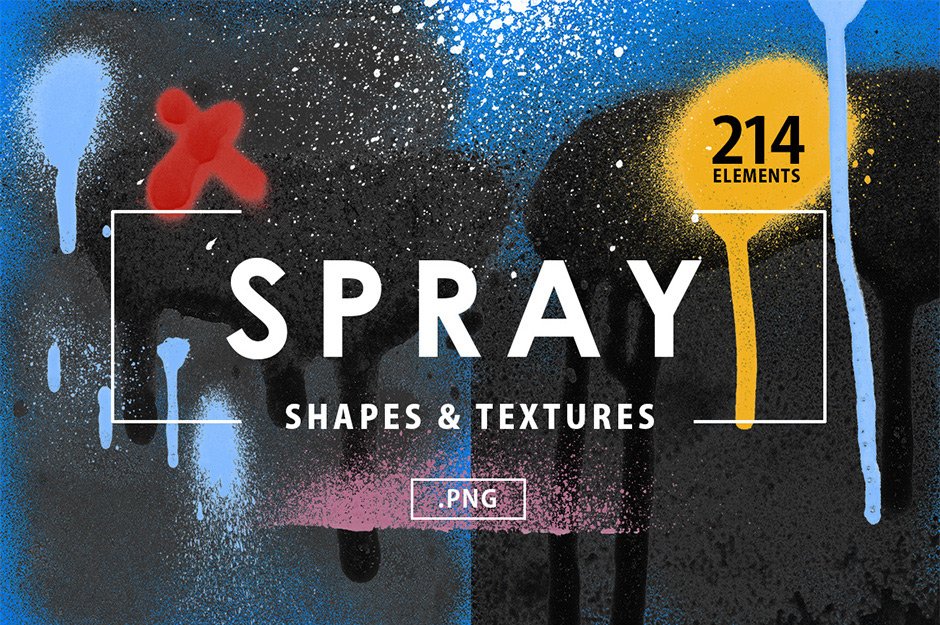 Spray Paint Photoshop Action, Add-ons