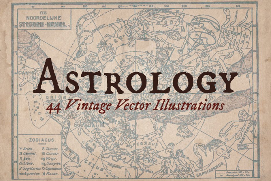 Vintage Astrology Illustrations