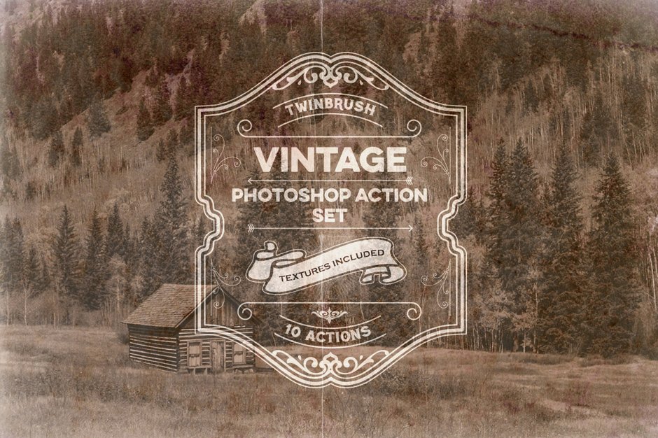 Vintage Effect Photoshop Action Set