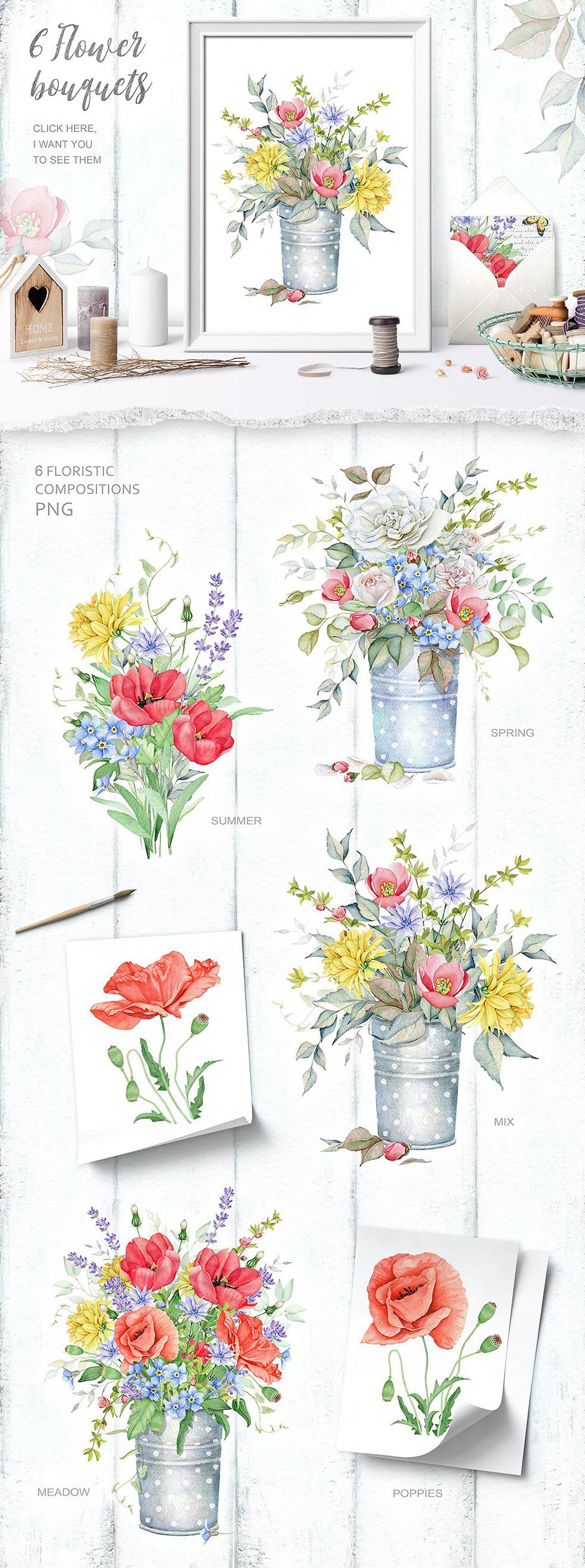 Watercolor floral