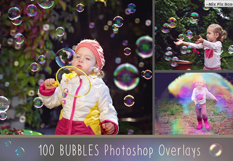 bubbles photoshop overlays