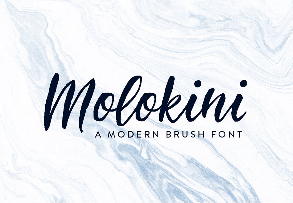 molokini brush script font