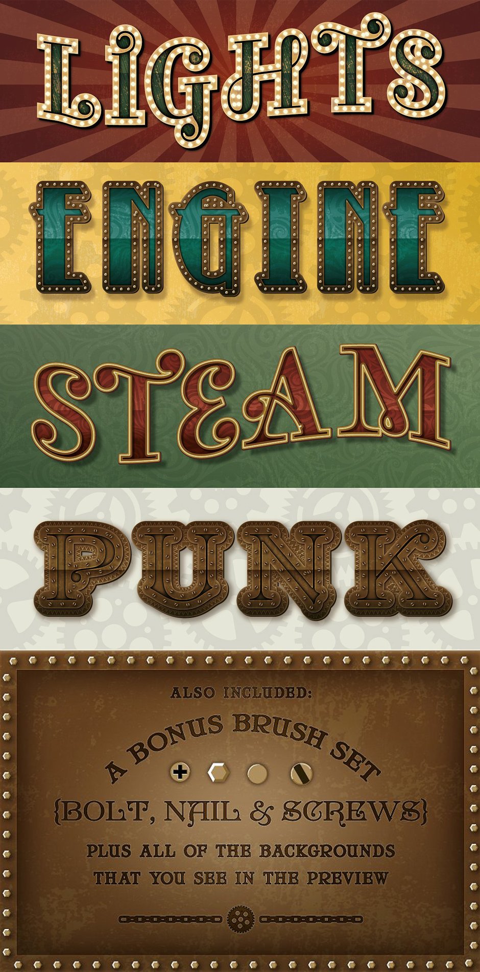 Steam Punk Text Styles