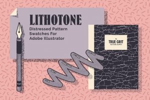 Lithotone Distressed Pattern Swatches