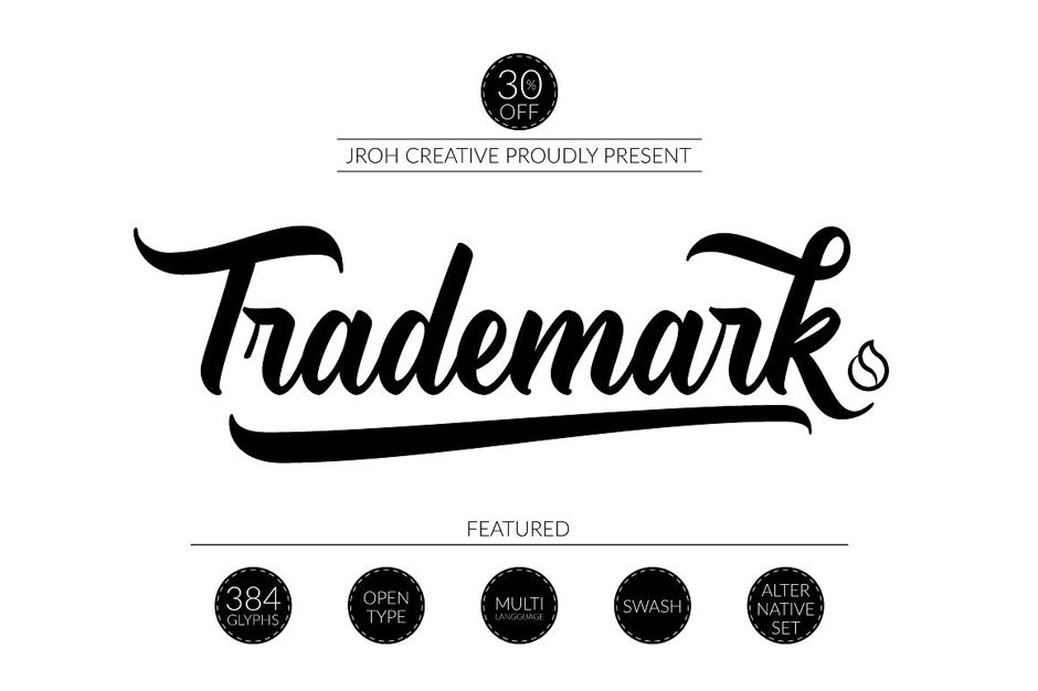 Trademark Script Font