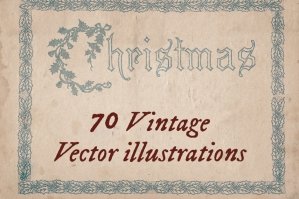 70 Vintage Christmas Illustrations