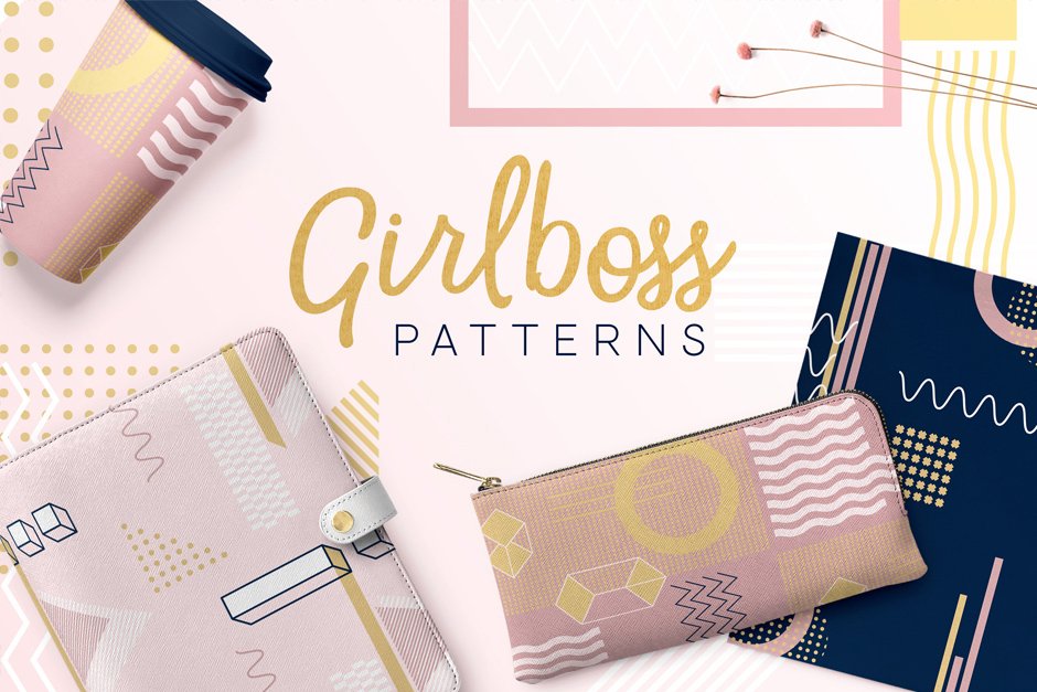 Girlboss Geometric Shape Patterns