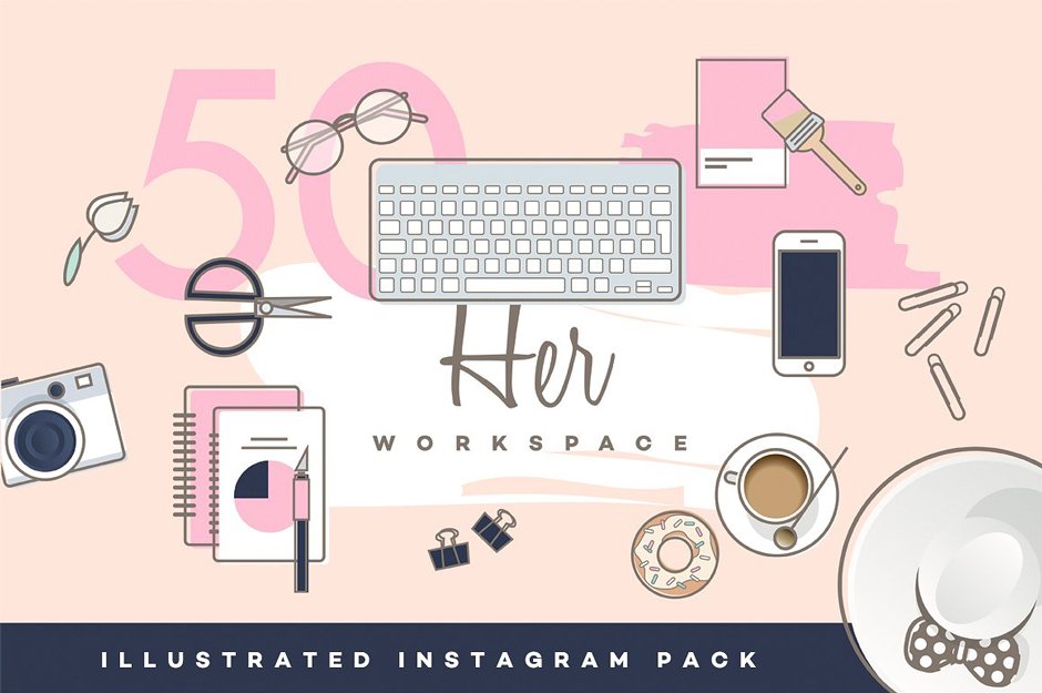 Her Workplace: Instagram Templates
