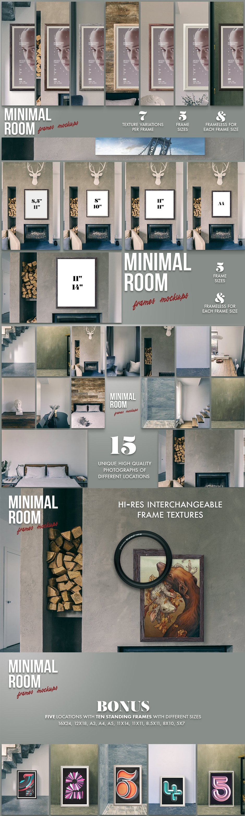 Minimal Room - Frame Mockups