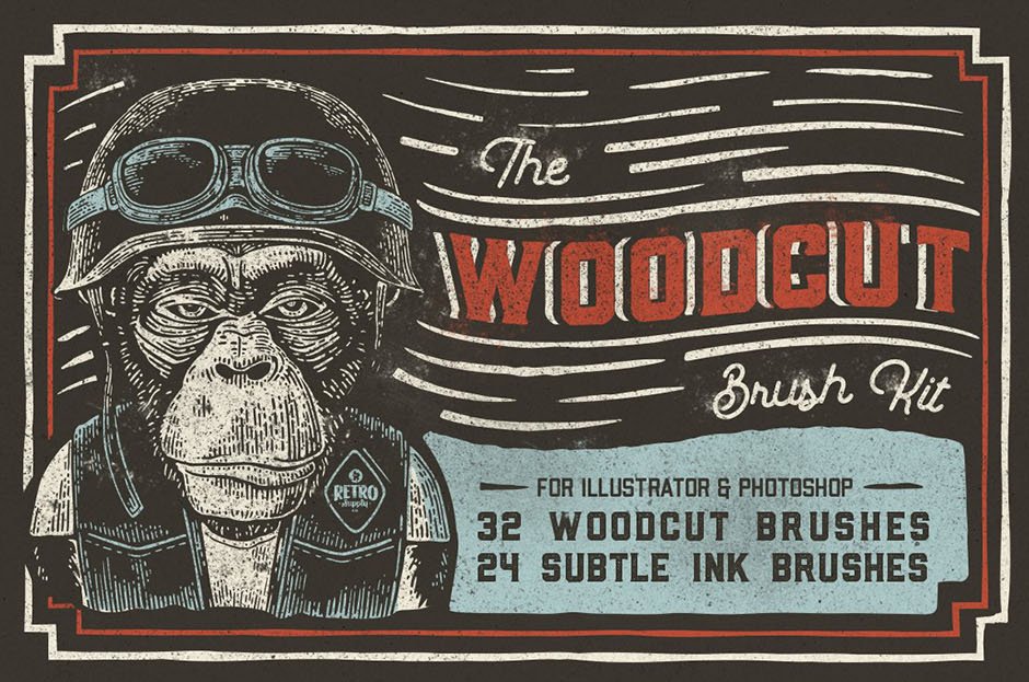woodcut brushes