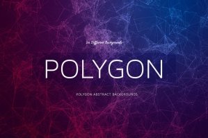 25 Polygon Abstract Backgrounds Line Style
