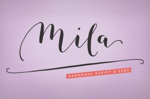 Mila Script- A Hand Drawn Brush Script