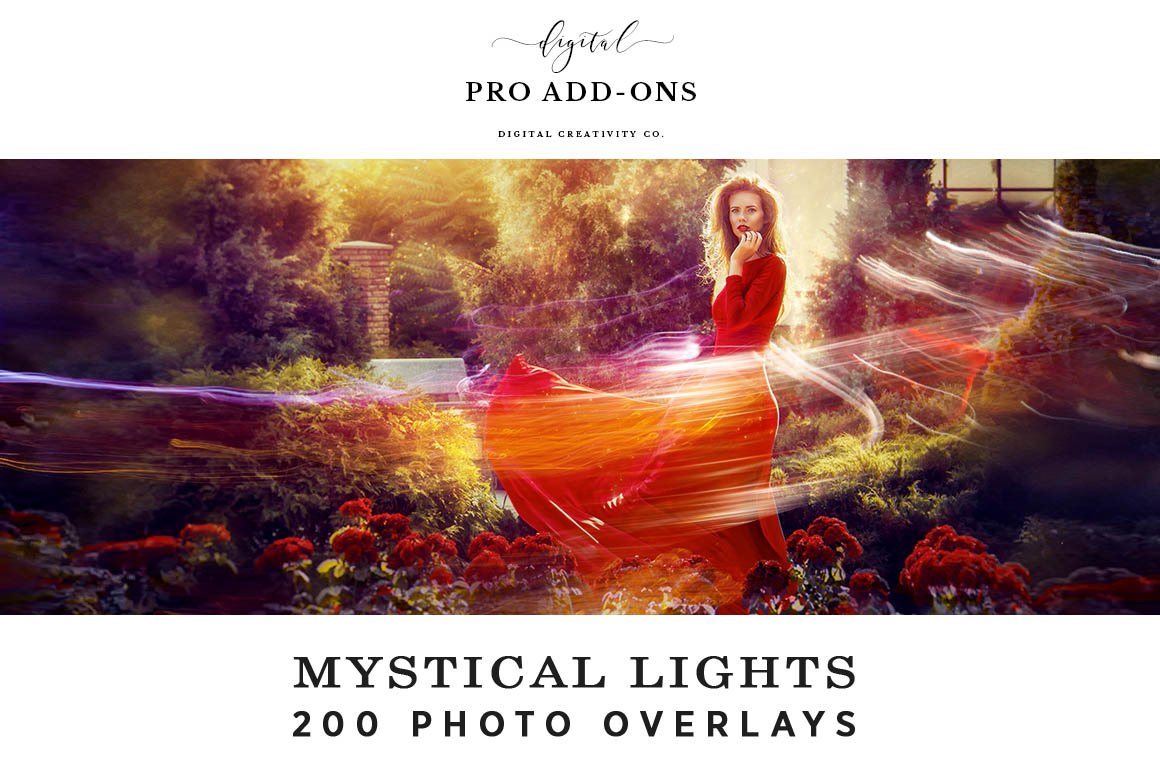 mystical lights photo overlays