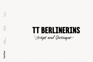 TT Berlinerins Script & Grotesk Font Family
