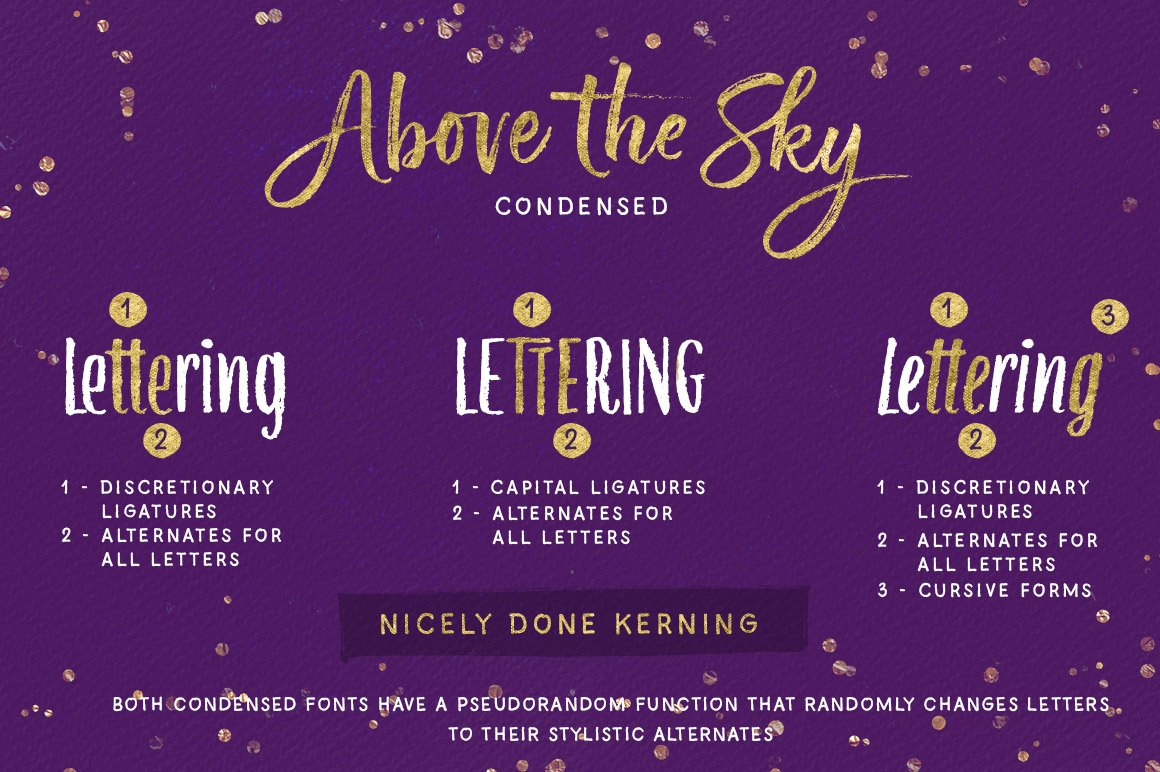 Above the Sky Font Family