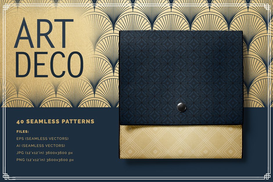 15 Greatest Art Deco Patterns Collections