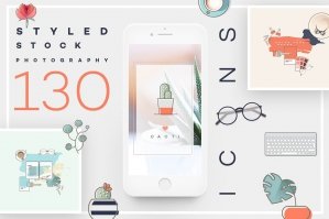 Styled Stock Photography Icons