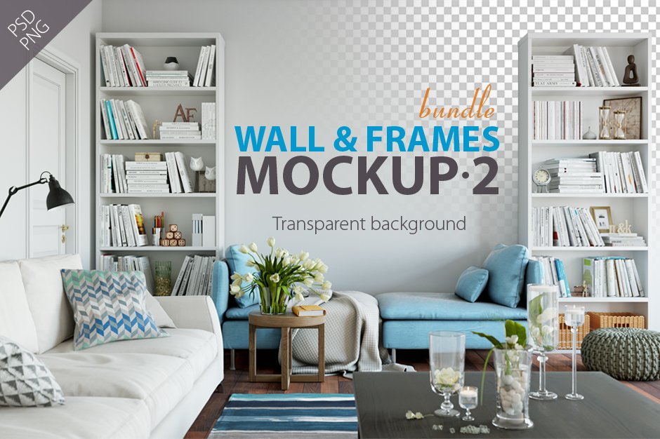 Wall & Frames Mockups - Bundle Vol. 2
