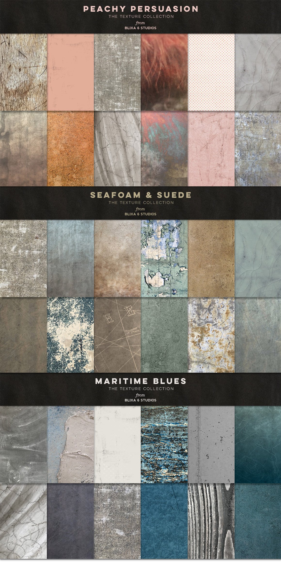 36 Gritty & Distressed Textures